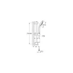 Grohe Euphoria 110 Massage Ensemble De Douche Complet 3 Jets (27226AL1) -GROHE Soldes 7728679 2