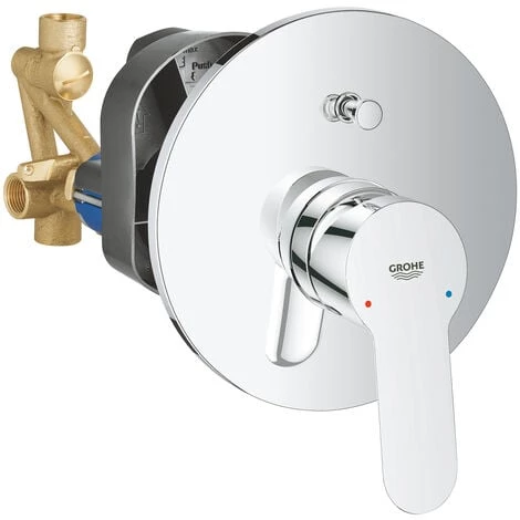 Grohe BauEdge Mitigeur Bain/Douche, Avec Levier, Chrome (MitigeurBD3) 3 Grohe BauEdge Mitigeur Bain/Douche, Avec Levier, Chrome (MitigeurBD3)