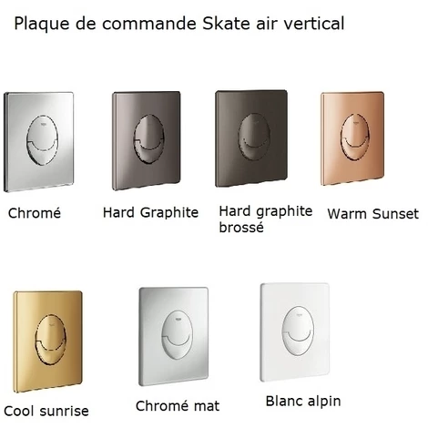 GROHE Bati Support Rapid SL Avec Plaque Commande, Plaque Commande Skate Air, Horizontal , Blanc Alpin 4 GROHE Bati Support Rapid SL Avec Plaque Commande, Plaque Commande Skate Air, Horizontal , Blanc Alpin – Image 2