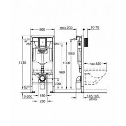 GROHE Pack WC Grohé Rapid SL Mural + Cuvette VELVET + Plaque Chromée Brillante -GROHE Soldes 8326006 4