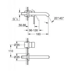 Grohe Essence Mitigeur Monocommande 2 Trous Lavabo Taille M Hard Graphite Brossé (19408AL1-set) 7 Grohe Essence Mitigeur Monocommande 2 Trous Lavabo Taille M Hard Graphite Brossé (19408AL1-set) -GROHE Soldes 8691433 2