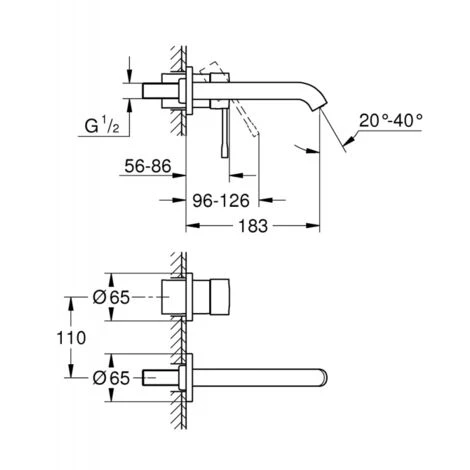 Grohe Essence Mitigeur Monocommande 2 Trous Lavabo Taille M Hard Graphite Brossé (19408AL1-set) 4 Grohe Essence Mitigeur Monocommande 2 Trous Lavabo Taille M Hard Graphite Brossé (19408AL1-set) – Image 2