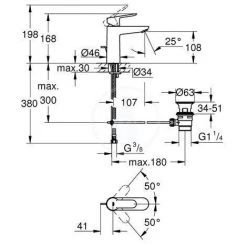 Grohe Mitigeur Lavabo M , DN 15 (MitigeurM2) -GROHE Soldes 8754669 2