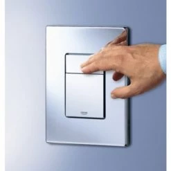 Grohe Pack WC Suspendu Compact Solido + Abattant + Plaque Chromée + Bâti Grohe -GROHE Soldes 8855507 4