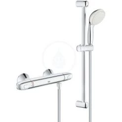 Grohe Grohtherm 1000 Mitigeur Thermostatique Douche 1/2″ Avec Ensemble De Douche (34151004)