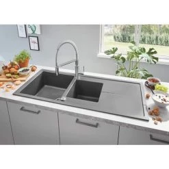 Grohe Get Mitigeur Cuisine Semi-pro Avec Ressort Et Douchette 2 Jets, Chrome (30361000) -GROHE Soldes 8930337 3