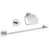 GROHE - Set Accessoires Essentials 40775001, Chrome 2 GROHE - Set Accessoires Essentials 40775001, Chrome -GROHE Soldes 9341718 1
