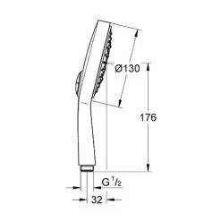 GROHE - Mitigeur Thermostatique 1/2 Grohtherm 2000 Avec Ensemble De Douche 4 Jets 11 GROHE - Mitigeur Thermostatique 1/2 Grohtherm 2000 Avec Ensemble De Douche 4 Jets -GROHE Soldes 9443061 5