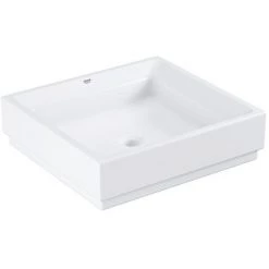 Grohe Cube Ceramic Vasque à Poser 50 Cm, Blanc Alpin (3948100H)