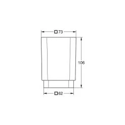 Grohe Selection Cube Verre En Cristal, Blanc Satiné DaVinci (40783000) -GROHE Soldes 9564370 2