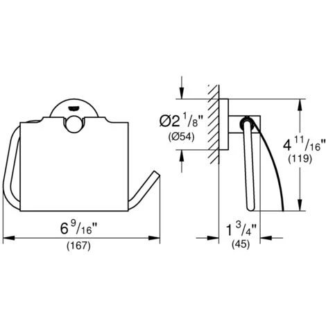 Grohe Essentials Dérouleur De Papier Mural, Warm Sunset (40367DA1) 4 Grohe Essentials Dérouleur De Papier Mural, Warm Sunset (40367DA1) – Image 2