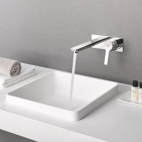 GROHE Mitigeur Lavabo Couleur Mural Lineare Taille L, Chrome 4 GROHE Mitigeur Lavabo Couleur Mural Lineare Taille L, Chrome – Image 2