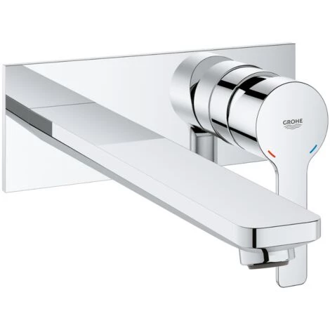 GROHE Mitigeur Lavabo Couleur Mural Lineare Taille L, Chrome 7 GROHE Mitigeur Lavabo Couleur Mural Lineare Taille L, Chrome – Image 5
