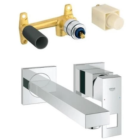 GROHE Mitigeur Mural Lavabo Eurocube Taille M 3 GROHE Mitigeur Mural Lavabo Eurocube Taille M